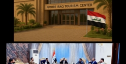 وفد من مركز مستقبل العراق السياحي يلتقي الاستاذ حسن الخفاجي